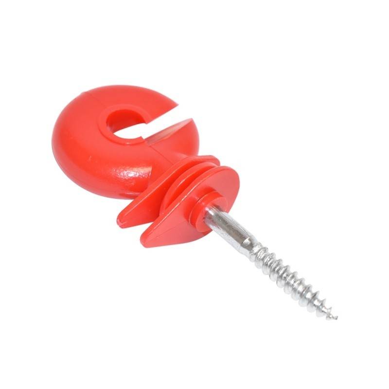 Izolator inelar premium rosu 91x35mm pentru gard electric Breckner Germany