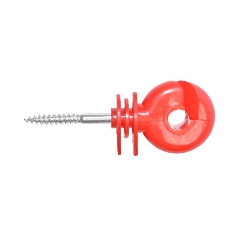 Izolator inelar premium rosu 91x35mm pentru gard electric Breckner Germany