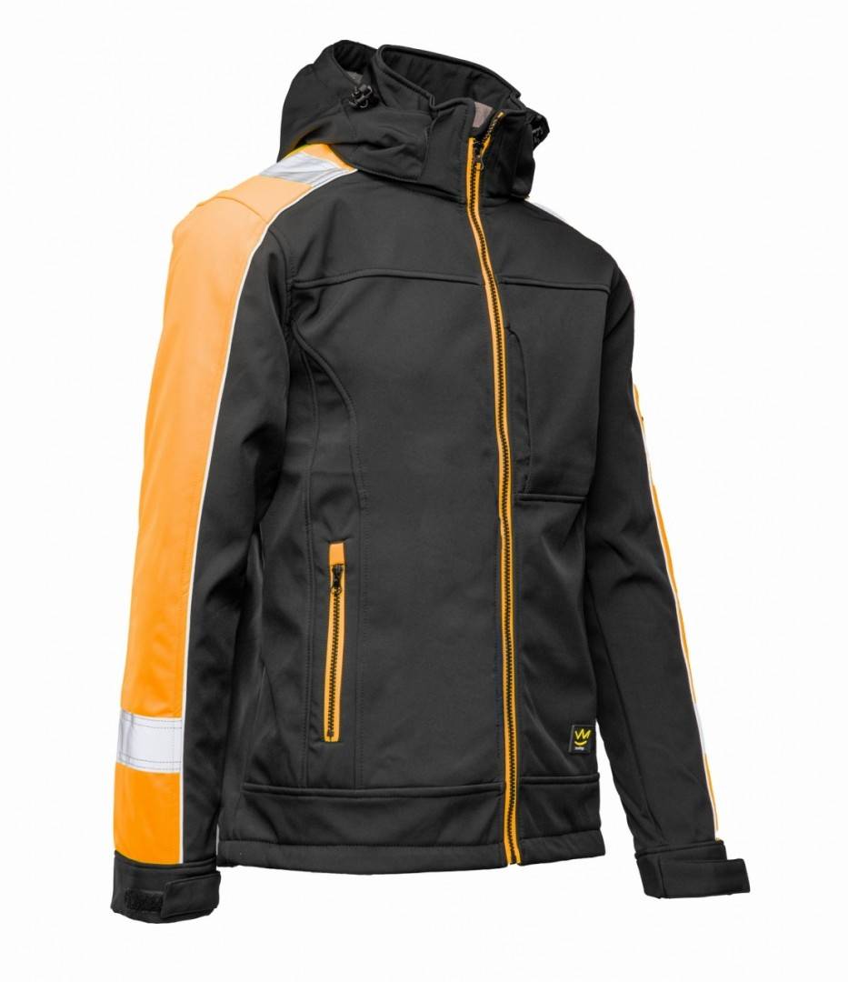 Jacheta Softshell Seven Kings negru-portocaliu
