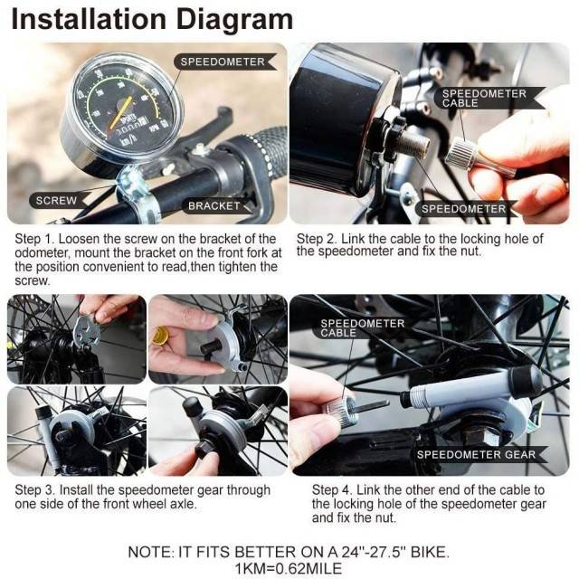 Kilometraj kit motor bicicleta benzina