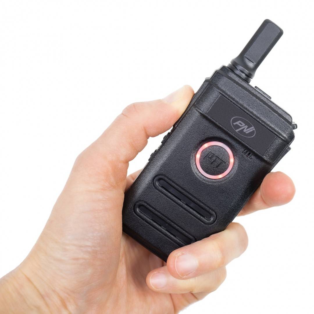 Kit 2 statii radio portabile PNI PMR R10 PRO, 446MHz, 0.5W, 16 canale programabile, 16 PMR si tonuri 50 CTCSS si 104 DCS, Monitor, Scan