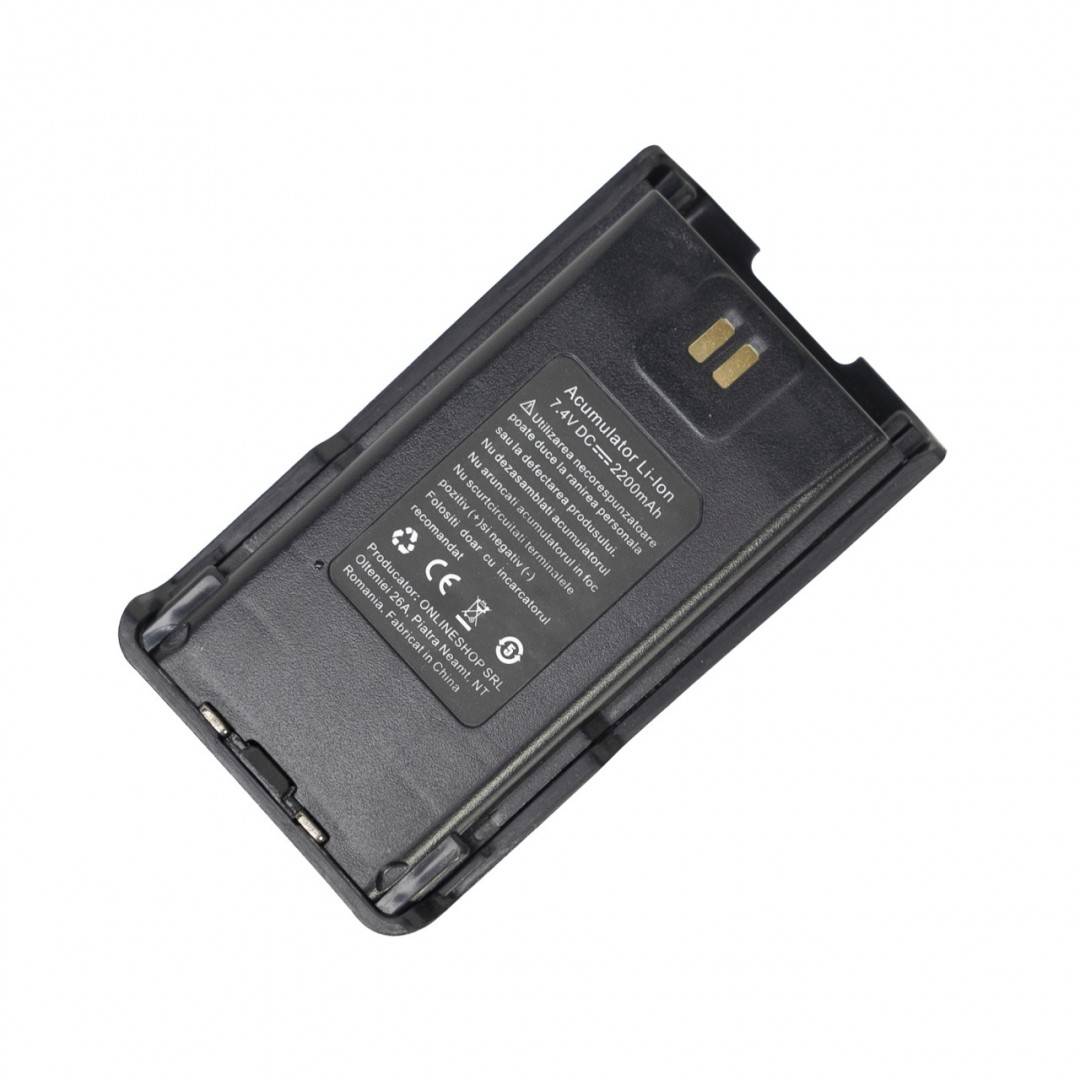 Kit 2 statii radio portabile PNI PMR R17 446MHz, 0.5W, 16 canale PMR si tonuri 50 CTCSS si 104 DCS, programabila, Li-Ion 2200 mAh, IP68
