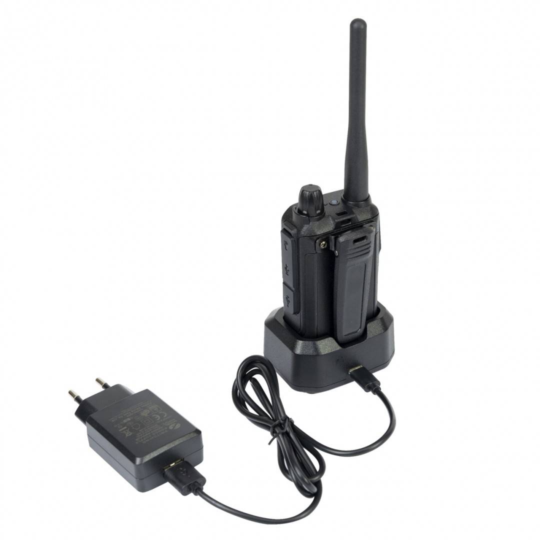 Kit 2 statii radio portabile PNI PMR R45 PRO 446MHz, 0.5W, 99CH programabile, 16 PMR, VOX, TOT, BCL, Scan, Roger Beep