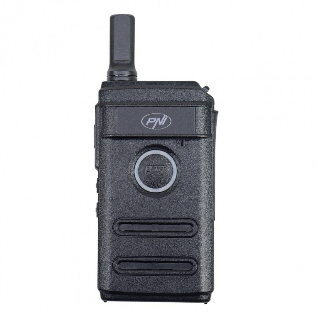Kit 4 statii radio portabile PNI PMR R10 PRO, 446MHz, 0.5W, 16 canale programabile, 16 PMR si tonuri 50 CTCSS si 104 DCS, Monitor, Scan