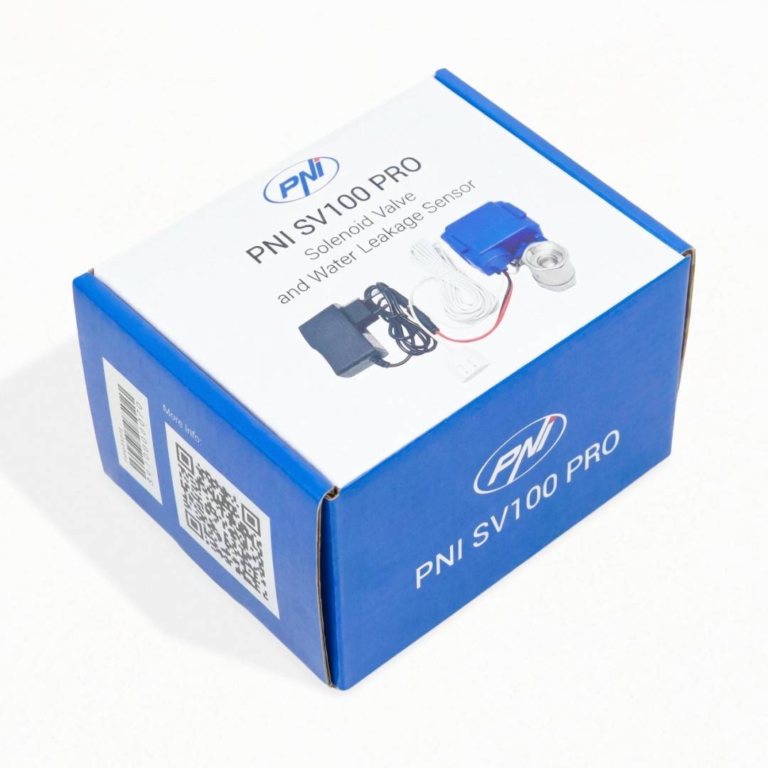 Kit anti-inundatie PNI SV100 PRO senzor si electrovalva DN20 3/4, 1.0MPa, IP65