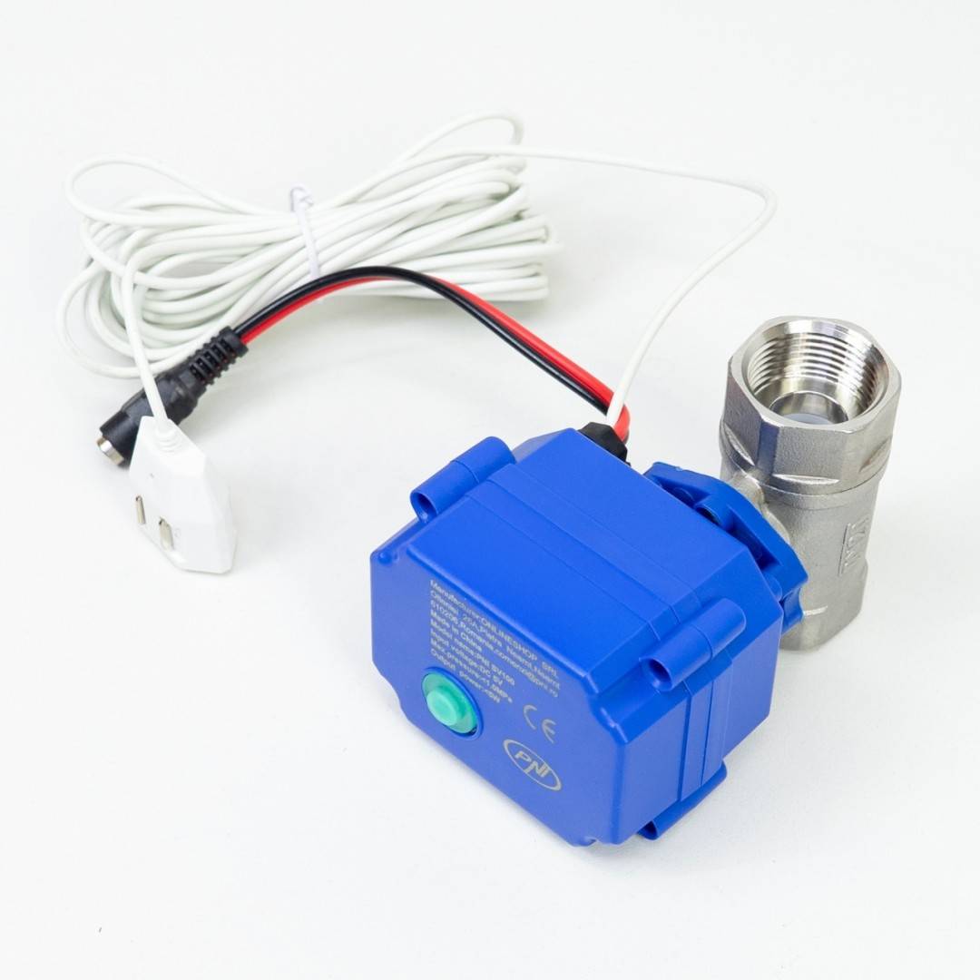 Kit anti-inundatie PNI SV100 PRO senzor si electrovalva DN20 3/4, 1.0MPa, IP65