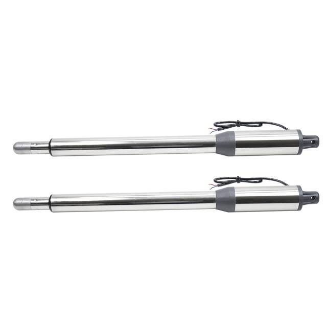 Kit automatizare porti batante PNI MAB300LR, cu 2 motoare 40W, telecomenzi si panou de control, fotocelule si lampa, lungime poarta 2 x 2.5m max,