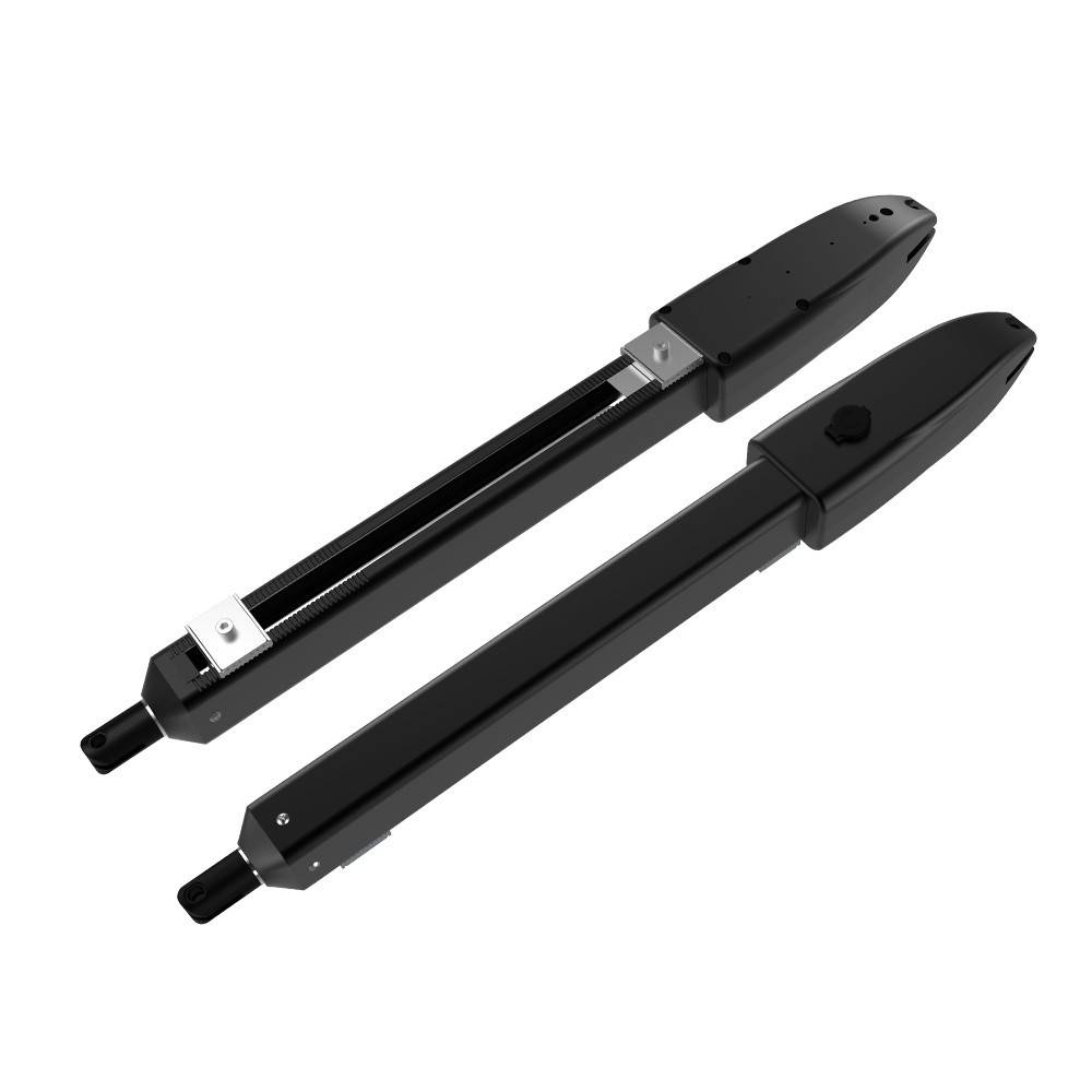 Kit automatizare porti batante PNI MAB600 cu 2 motoare, lampa, fotocelule, telecomenzi si panou de control, lungime poarta 2 x 3m max, greutate porti