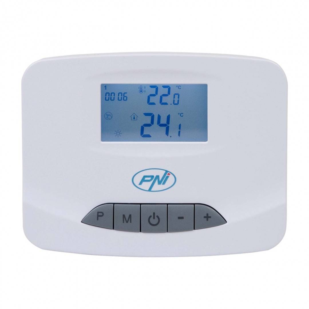Kit automatizare Wi-Fi PNI CT28 Pro 8 pentru incalzire in pardoseala, aplicatie de mobil Tuya Smart, 8 unitati comanda si hub internet inclus
