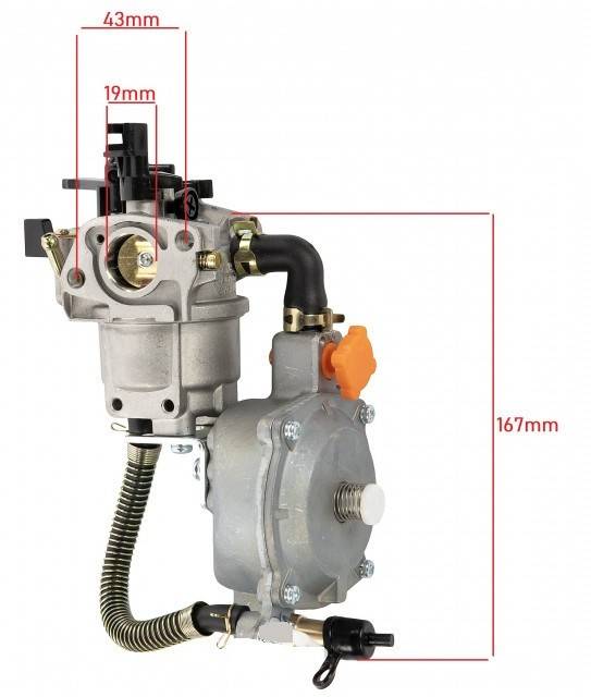 Kit conversie GPL Honda GX 160,GX 200 168F (6.5CP, 7CP)