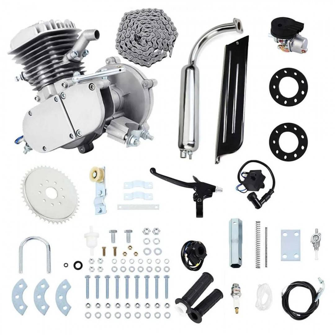 Kit motor bicicleta 80 cc 2 TIMPI (GRI)