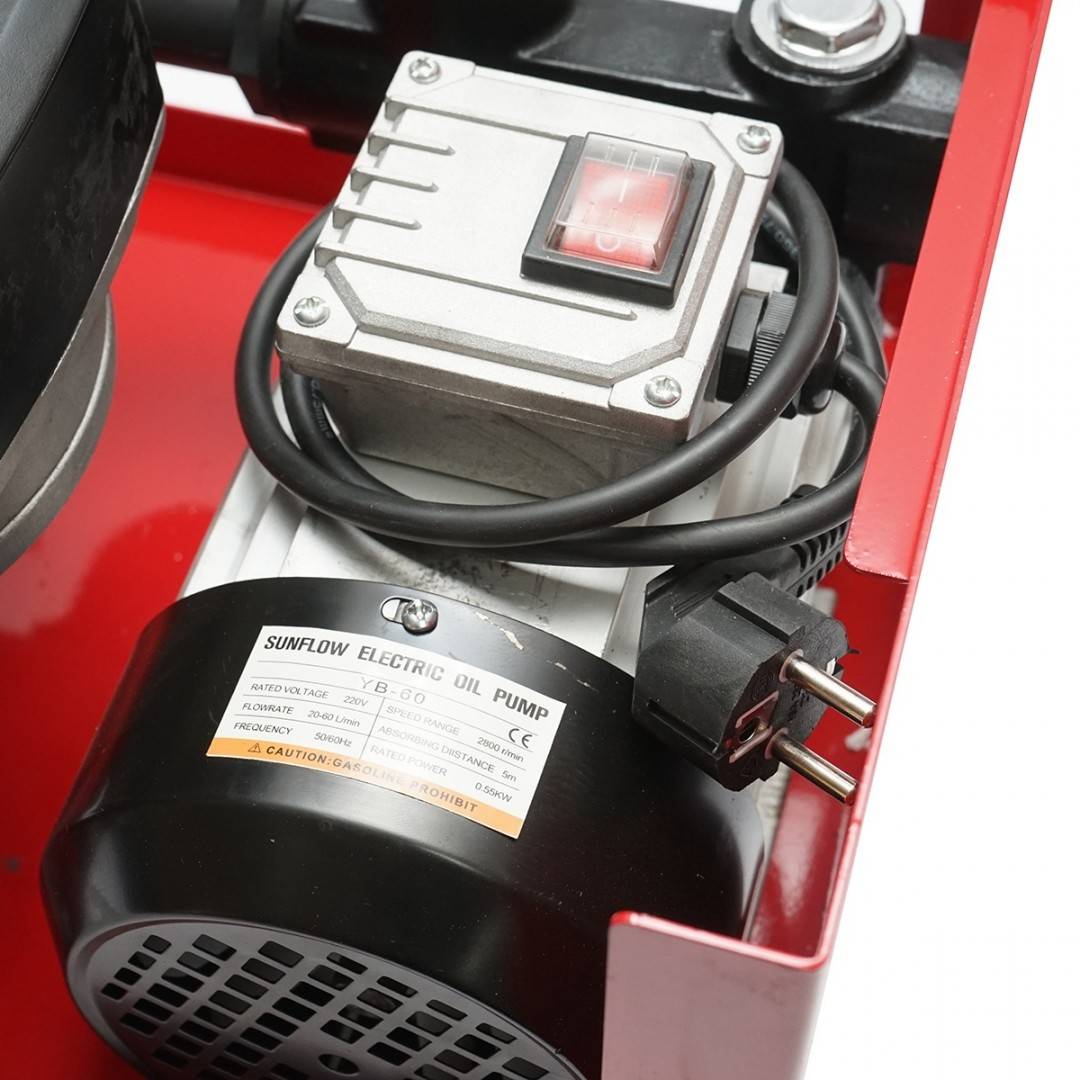 Kit pompa transfer motorina 220V 550W cu contor, furtun aspiratie 1,5m, furtun transfer 4m si pistol Breckner Germany