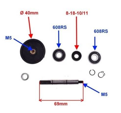 Kit reparatie pompa apa Runner / Italjet / Hexagon 125-180cc