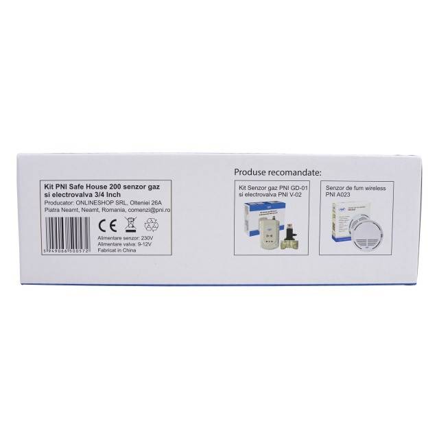 Kit senzor gaz si electrovalva PNI Safe House 200 3/4 Inch