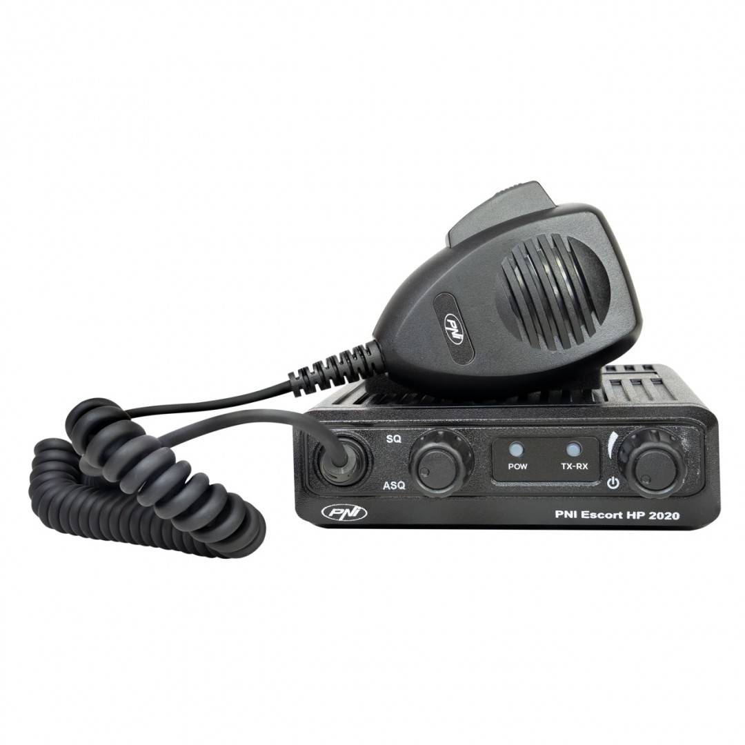 Kit Statie radio CB PNI Escort HP 2020 un singur canal 22 cu antena CB PNI LED 2000 cu magnet inclus