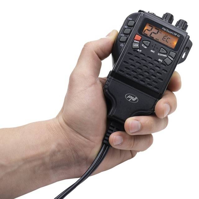 Kit Statie radio CB PNI Escort HP 62 si Antena PNI Extra 48 cu magnet inclus, ASQ, RF gain