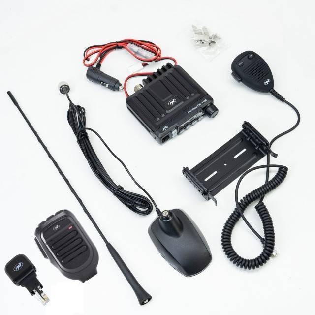 Kit statie radio CB PNI Escort HP 7120 ASQ cu antena CB PNI Extra 48 si microfon suplimentar Dongle cu Bluetooth PNI Mike 65 inclus