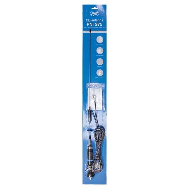 Kit Statie radio CB PNI Escort HP 8000L ASQ + Antena CB PNI S75 cu cablu si montura fixa