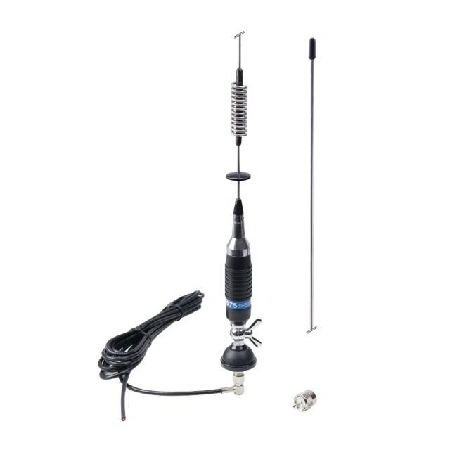 Kit Statie radio CB PNI Escort HP 8000L ASQ + Antena CB PNI S75 cu cablu si montura fixa