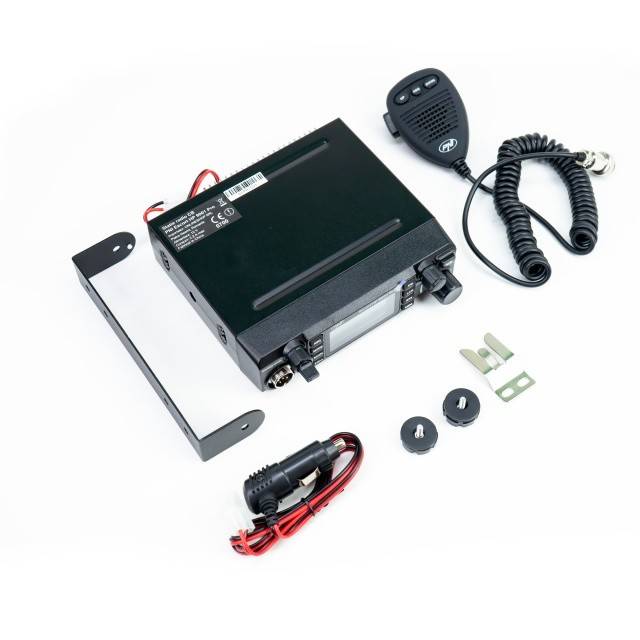 Kit Statie radio CB PNI ESCORT HP 9001 PRO ASQ reglabil, AM-FM, 12V, 4W + Antena CB PNI ML100, 26-30MHz,250W, 100cm, magnet 125mm inclus