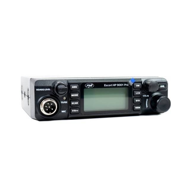 Kit Statie radio CB PNI ESCORT HP 9001 PRO ASQ reglabil, AM-FM, 12V, 4W + Antena CB PNI ML100, 26-30MHz,250W, 100cm, magnet 125mm inclus