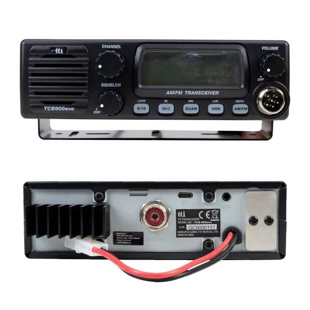 Kit Statie radio CB TTi TCB-900 EVO + Antena CB PNI Extra 45 cu magnet