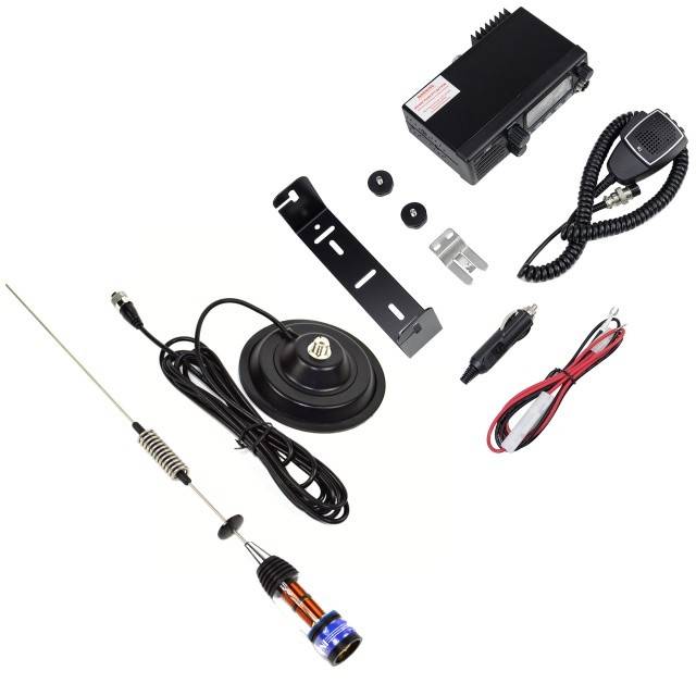 Kit Statie radio CB TTi TCB-900 EVO + Antena CB PNI ML70, lungime 70cm