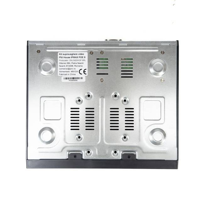 Kit supraveghere video PNI House IPMAX POE 8, NVR cu 4 porturi POE si 4 camere cu IP 8MP, IP66