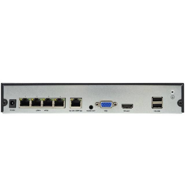 Kit supraveghere video PNI House IPMAX POE 8, NVR cu 4 porturi POE si 4 camere cu IP 8MP, IP66