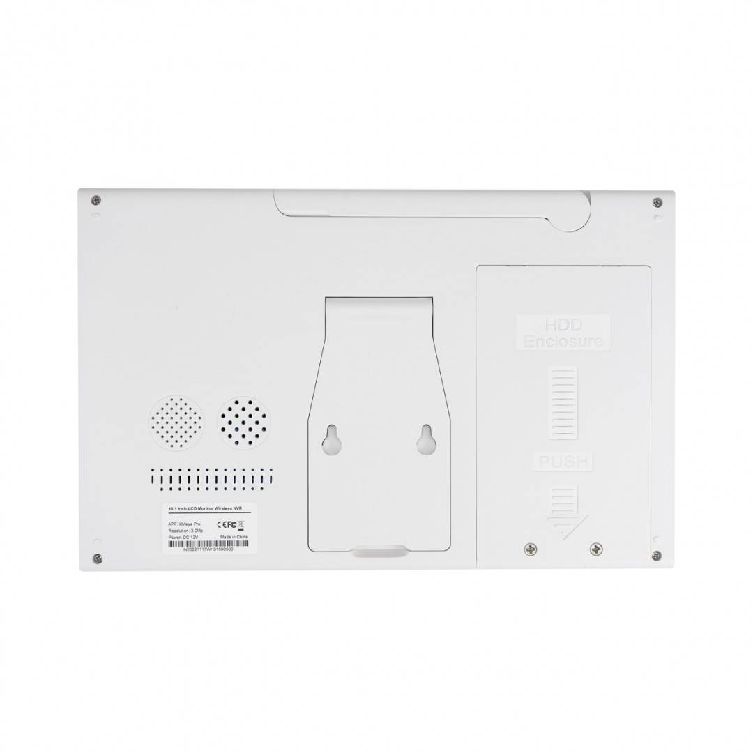 Kit supraveghere video PNI House WiFi663 NVR cu LCD si 4 camere wireless de exterior 3MP, P2P, IP66