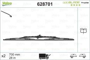 Lamela stergator 700mm cu diuza spalator