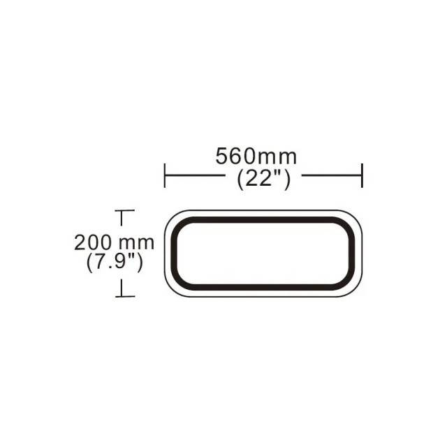 Lampa avertizare cu magnet 120 LED-uri albastre