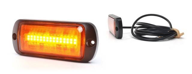 Lampa avertizare STROBO led, lumina portocalie WAS