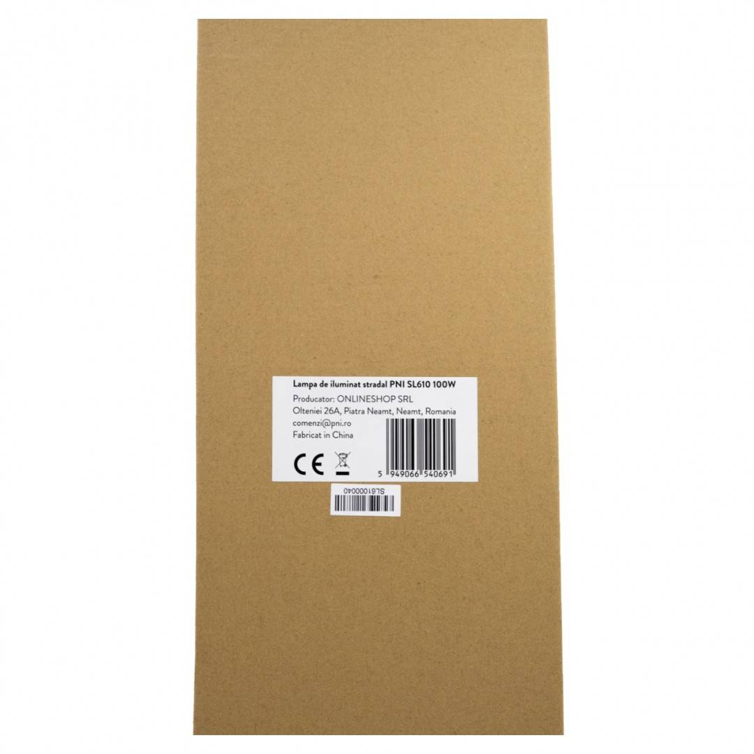 Lampa de iluminat stradal PNI SL610 100W, 12000lm, 6500K, 230V
