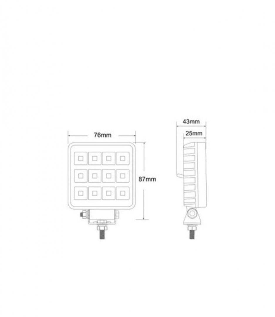 Lampa de lucru, 12 LED, 12W