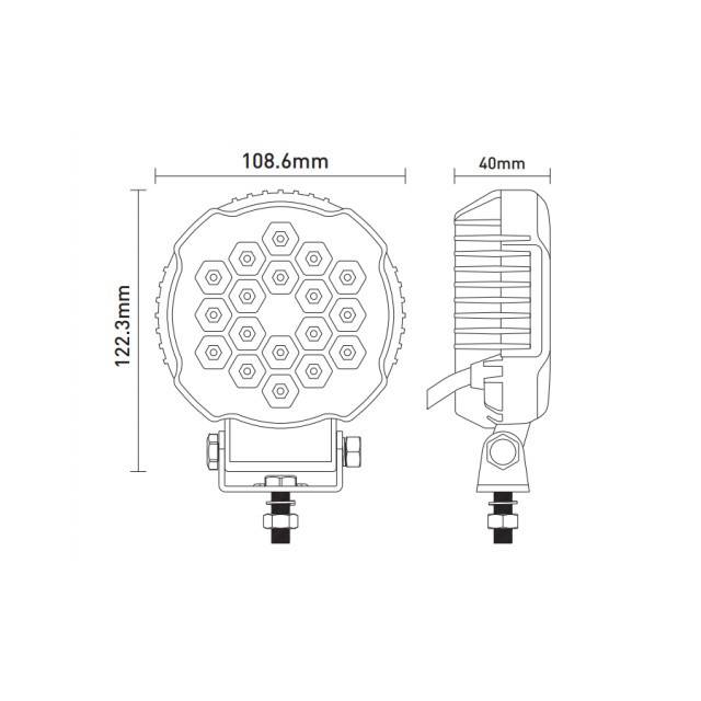 Lampa de lucru 18 LED-uri