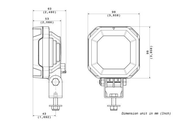 Lampa de lucru LED 12/24V SACEX