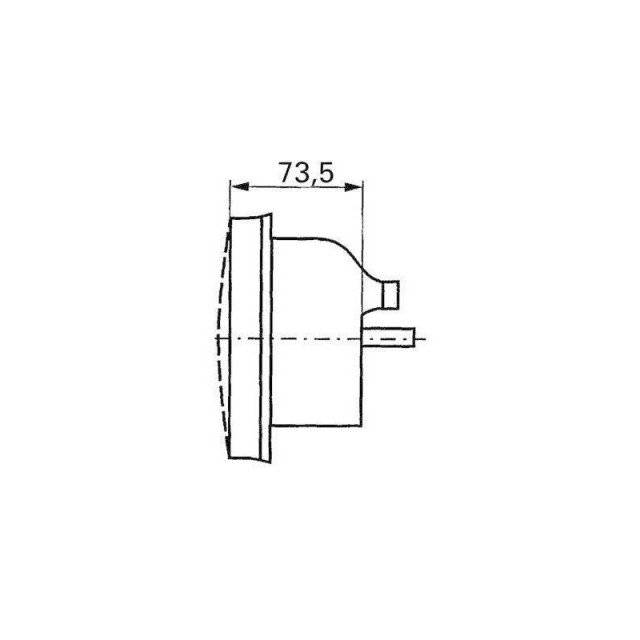 Lampa dreapta 5 functii 34x13 cm