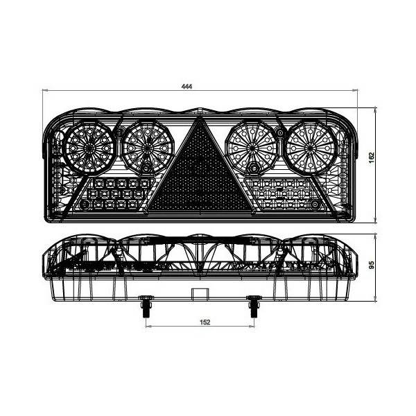 LAMPA DREAPTA CAMION CU BEC