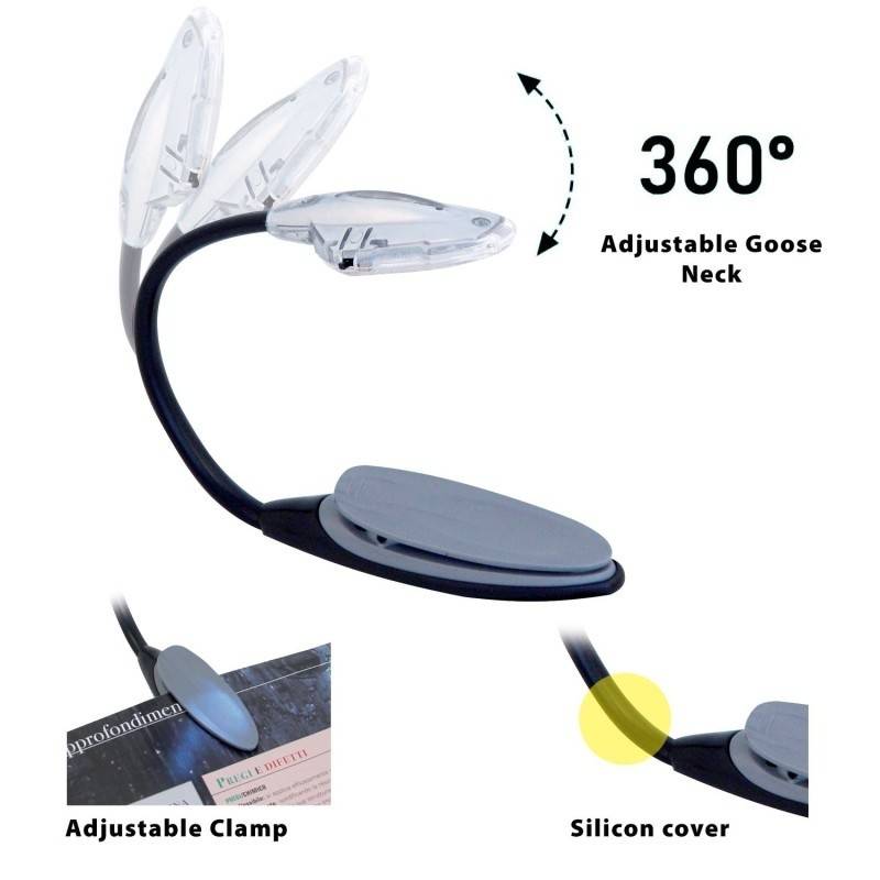 Lampa flexibila cu baterii si prindere