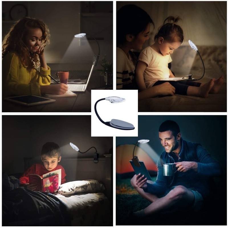 Lampa flexibila cu baterii si prindere
