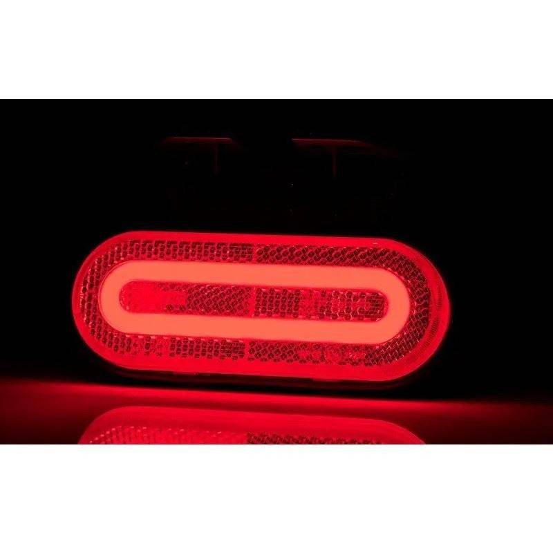 Lampa gabarit 121x47, LED, rosie, Fristom