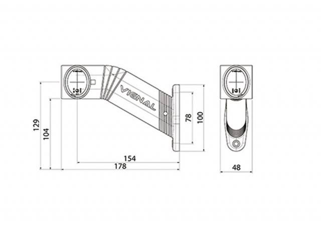 Lampa gabarit LED 3 culori stanga VIGNAL
