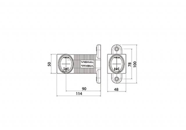 Lampa gabarit LED 3 culori VIGNAL
