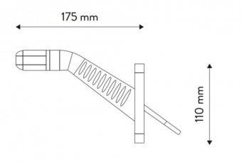 Lampa gabarit LED drepata 10-30V
