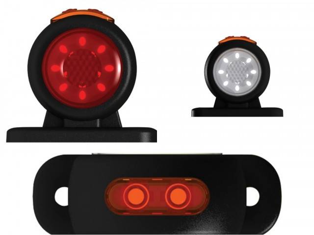 Lampa gabarit neon alb-rosu