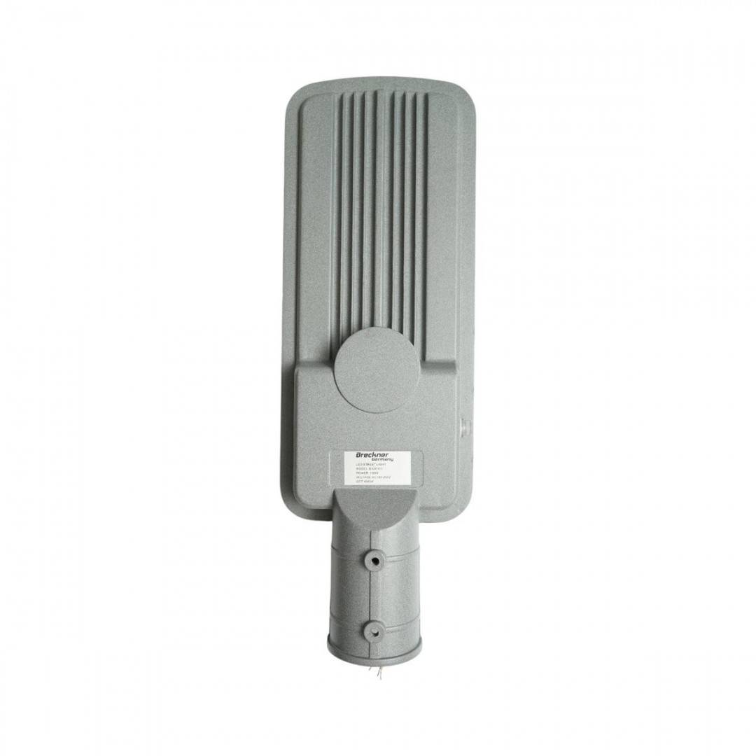 Lampa iluminat stradal LED 100W, 100-265V, 6500K, 14000lm cu prindere pe stalp 445x155x45mm IP66 Breckner Germany