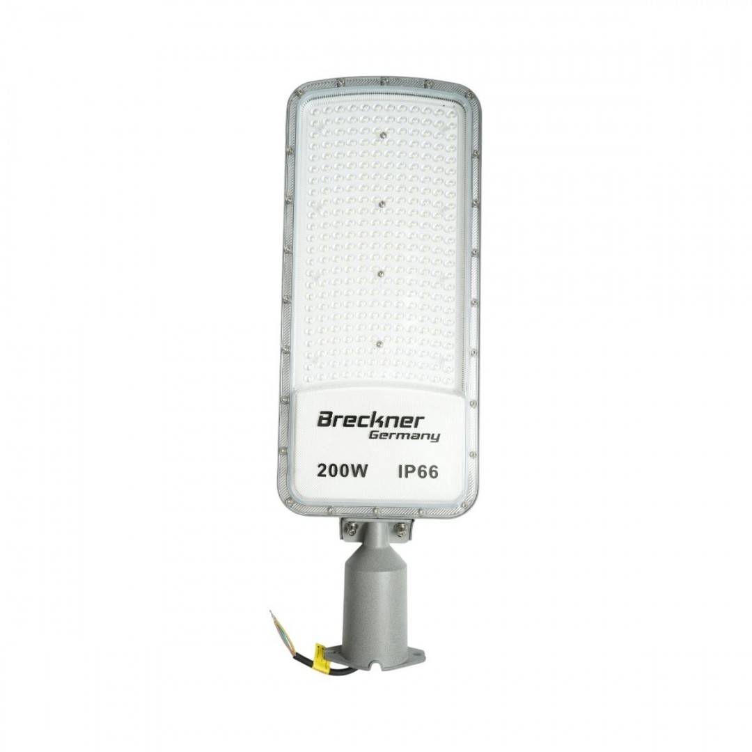 Lampa iluminat stradal LED 200W, 100-265V, 6500K, 22000lm cu prindere pe stalp 590x200x25mm IP66 Breckner Germany