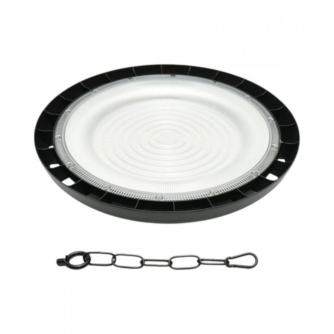 Lampa industriala LED UFO High-Bay 200W, 100-265V, 6500K, 24000lm pentru hale, depozite 365x32mm IP65 Breckner Germany