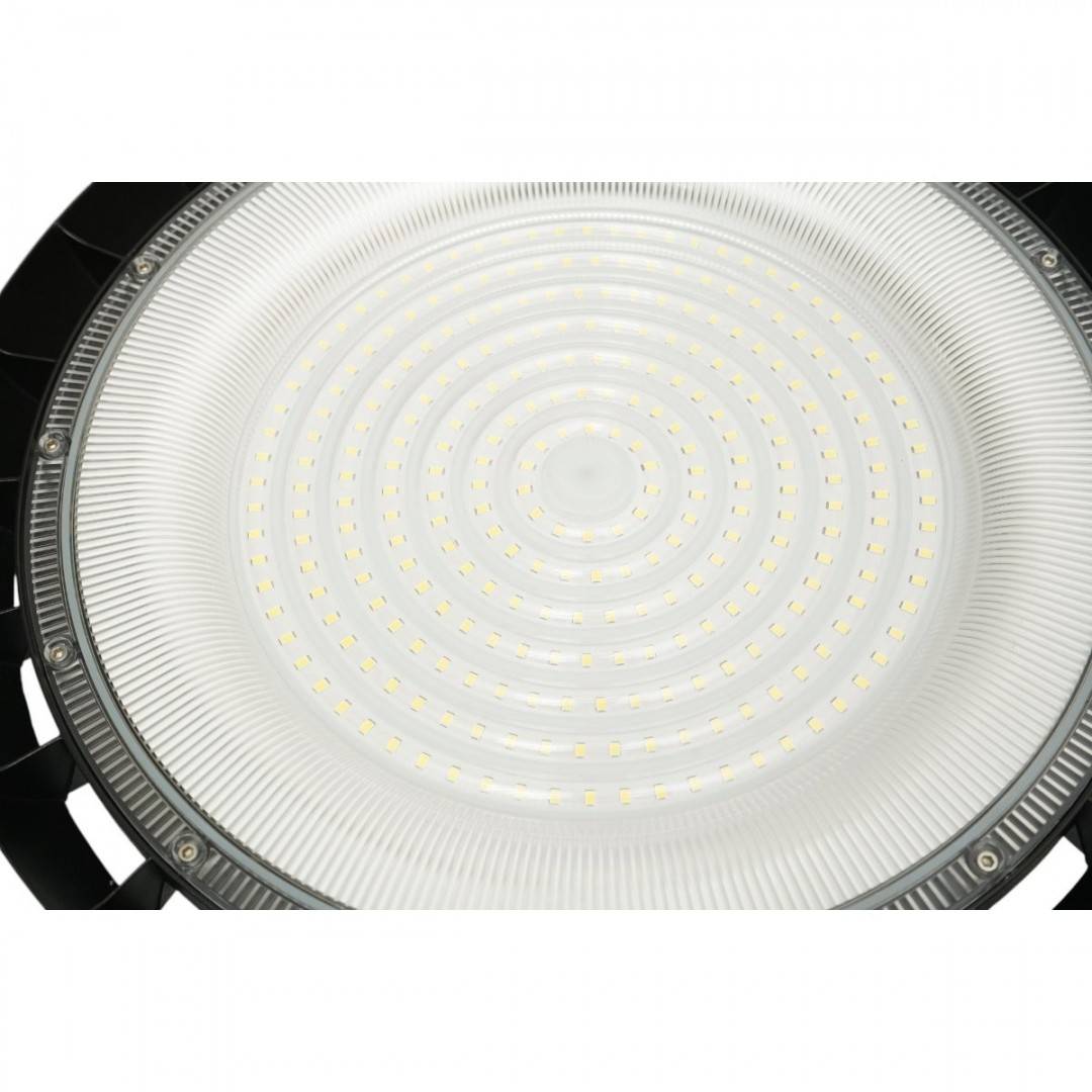 Lampa industriala LED UFO High-Bay 200W, 100-265V, 6500K, 24000lm pentru hale, depozite 365x32mm IP65 Breckner Germany